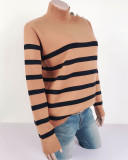 Autumn Stripes O-Neck Regular Sweaters
