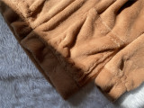 Winter Solid Color Plush Loose Coat