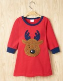 Kids Girl Christmas Print Shirt Dress