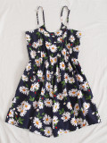 Summer Casual Floral Strap Rompers