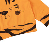 Kids Boy Autumn Cartoon Print Shirt and Pants Set