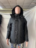 Winter Padded Black Hoody Jacket