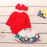 Baby Girl Christmas Three Piece Skirt Set