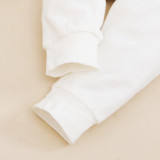 Baby Boy Autumn White Gentle Shirt and Suspender Pants Set
