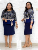Autumn Mother of the Bride Peplum Top and Skirt Set
