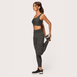 Polka Print Fitness Crop Yoga Tank and Legging Set