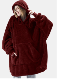 Winter Unisex Oversized Fleece Hoody Top