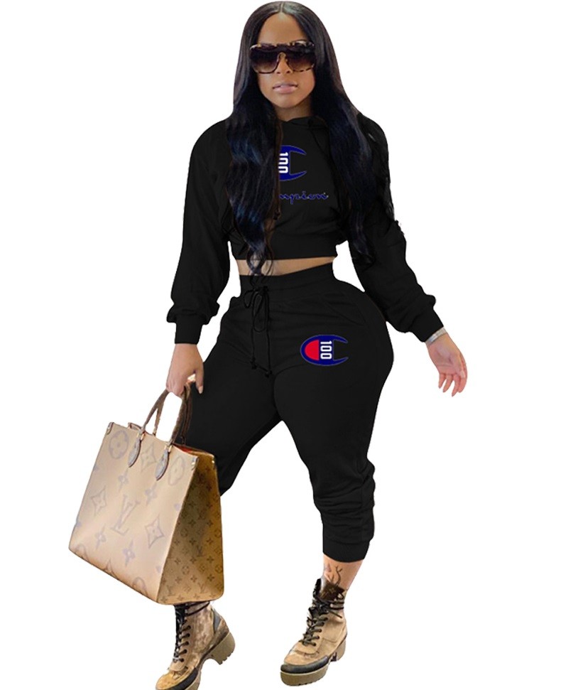 sweat pants with crop top