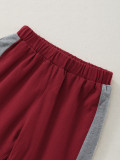 Girl Contrast Pocket Hoody and Long Pants