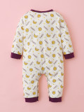 Baby Boy Autumn Print Button Up Rompers