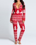 Christmas Sexy Openable Hips Onesie Pajama