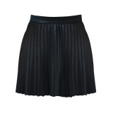 Winter Black High Waist Pleated Short Skirt