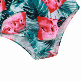 Baby Girl Tassels Bikini Top and Floral Bottom Swimwear with Matching Headband