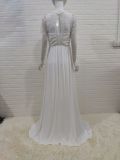 Summer Pregenant High Waist Solid Long Gown with Lace Sleeves