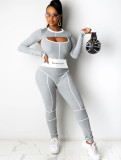 Spring Sports Fitness Two Piece Jumpsuit