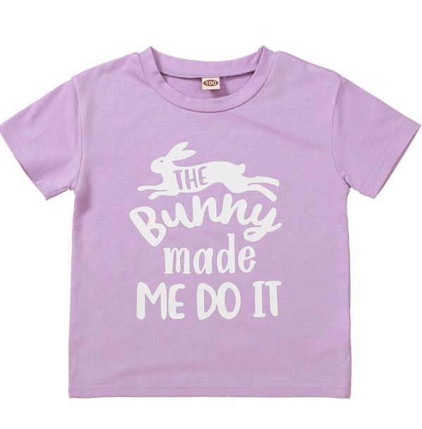 Baby Girl Summer Print Purple Shirt