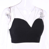 Summer Party Sexy Chains Strap Crop Top