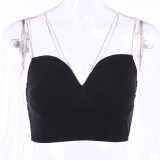 Summer Party Sexy Chains Strap Crop Top