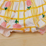 Baby Girl Summer Print Cute 3PC Shorts Set