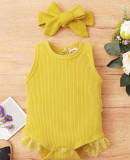 Baby Girl Summer 2PC Knitting Rompers