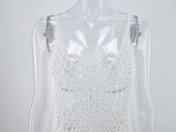 Summer Beach Crochet Tassels Strap Cover Up Dress