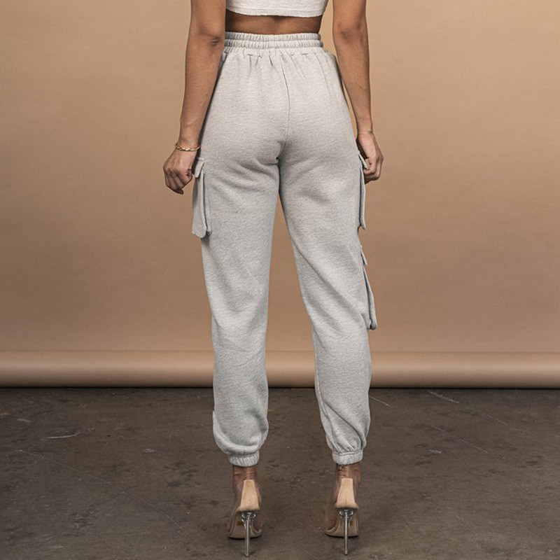 sweatpants with long drawstrings
