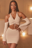 Party Sexy Two Piece Crop Top and Mini Skirt Set