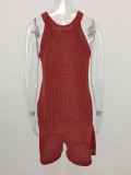 Summer Casual Knit Vest and Shorts Matching Set