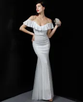 Formal Sequins Mermaid Strap Evening Dress