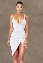 Sommer Sexy Wrapped Strap Partykleid
