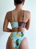 Sexy Two Piece Knotted Straps Swimwear