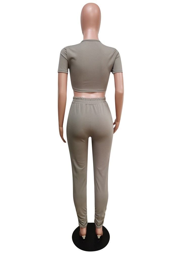 sweatpants and crop top set