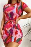 Summer Solid Swimwear with Colorful Cover-Up 3PC Set