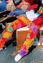 Pantaloni sportivi tascabili estivi multicolori