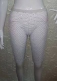 Summer Beading White Fishnet High Waist Shorts Cover-Up