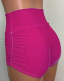 Summer Sports Pink Wide Waistband Jogger Shorts