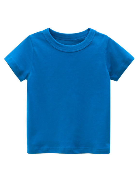 Kids Boy Summer Blue O-Neck T Shirt