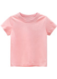 Kids Boy Summer Pink O-Neck T Shirt