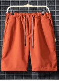 Summer Casual Man Drawstrings Orange Shorts