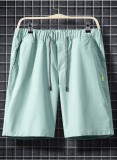 Summer Casual Man Drawstrings Green Shorts