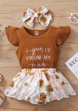 Baby Girl Summer Matching Floral 3PC Skirt Set