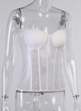 Summer Strapless Transparent Sexy Bustier Underwear