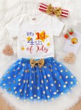 Baby Girl Summer Matching 3PC Party Skirt Set