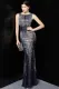 Summer Sequins Sleeveless O-Neck Mermaid Evening Dress