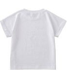 Summer Kids Girl Print White O-Neck Regular Shirt