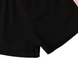 Summer Kids Girl Print Animal Shirt and Shorts Set