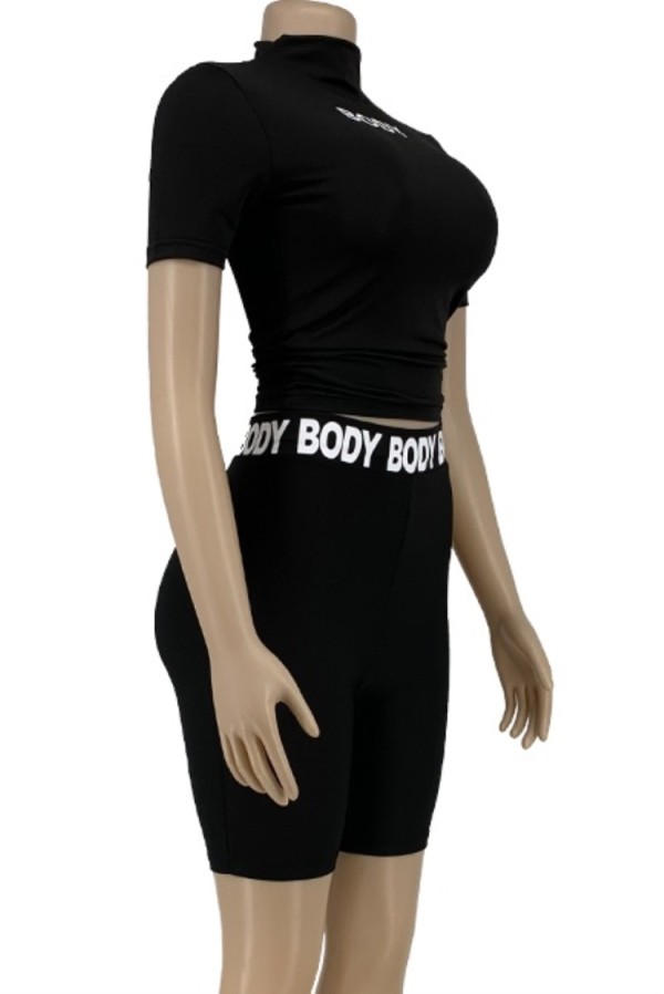 black bodycon crop top
