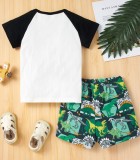 Kids Boy Summer Print Shirt and Shorts 2pc Set