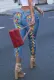 Summer Colorful Lace-Up Blue High Waist Fitted Jeans