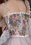 Summer Print Vintage Lace-Up Floral Underbust Corset